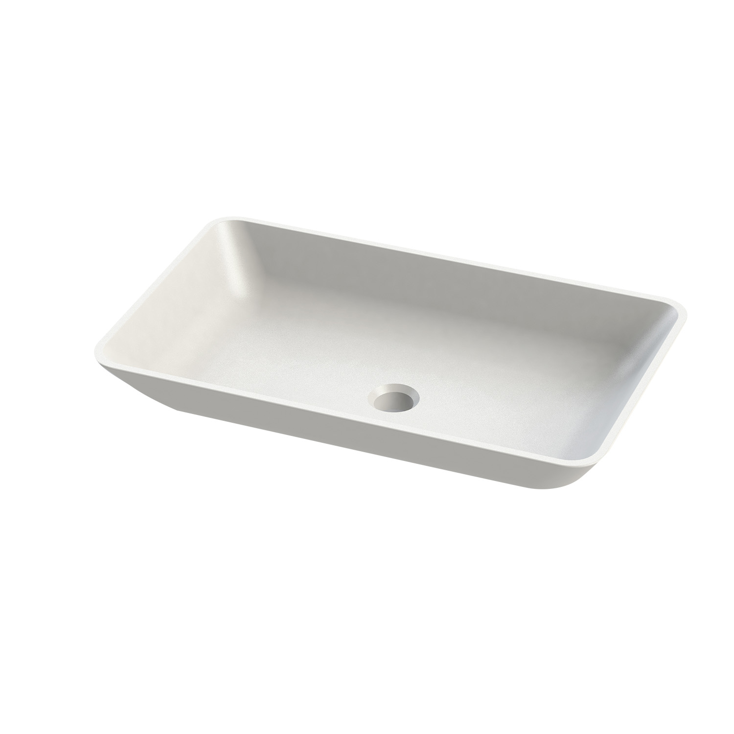 Torvin Countertop Basin — Matt White