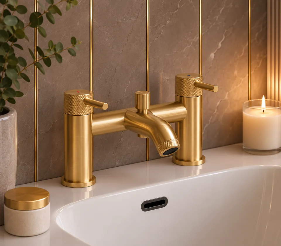 Aspect Bath Filler – Brushed Brass