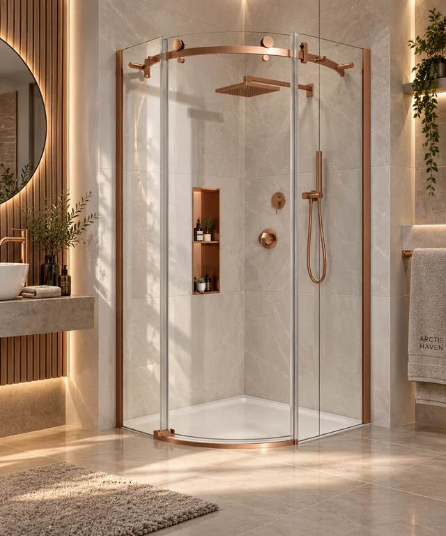 Radiant Frameless Quadrant Enclosure collection artwork
