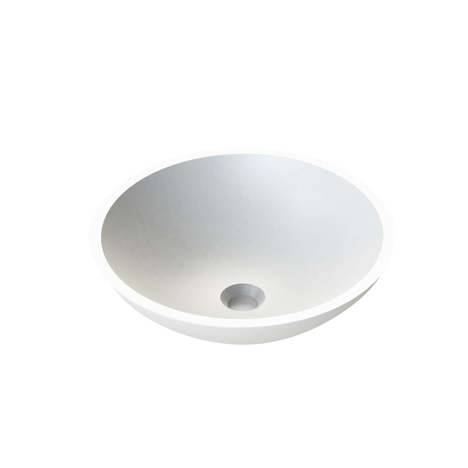 Orlith Countertop Basin 380mm — Matt White
