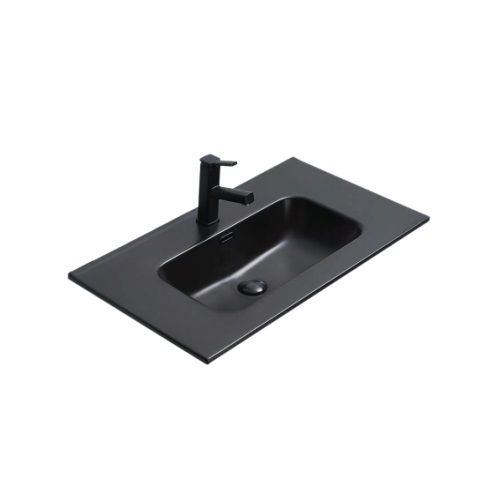 Matt Black Ceramic Vanity Basin