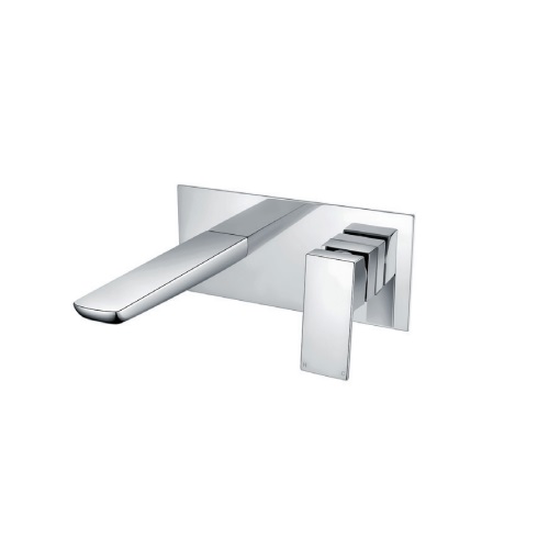 Dash Single Lever Wall-Mounted Basin Mixer — Chrome