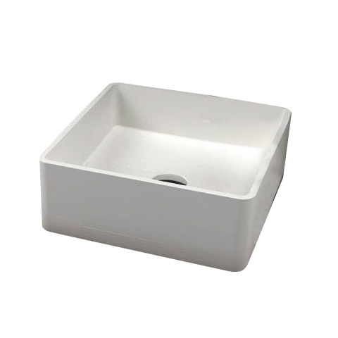 Velera Square Countertop Basin — Matt White