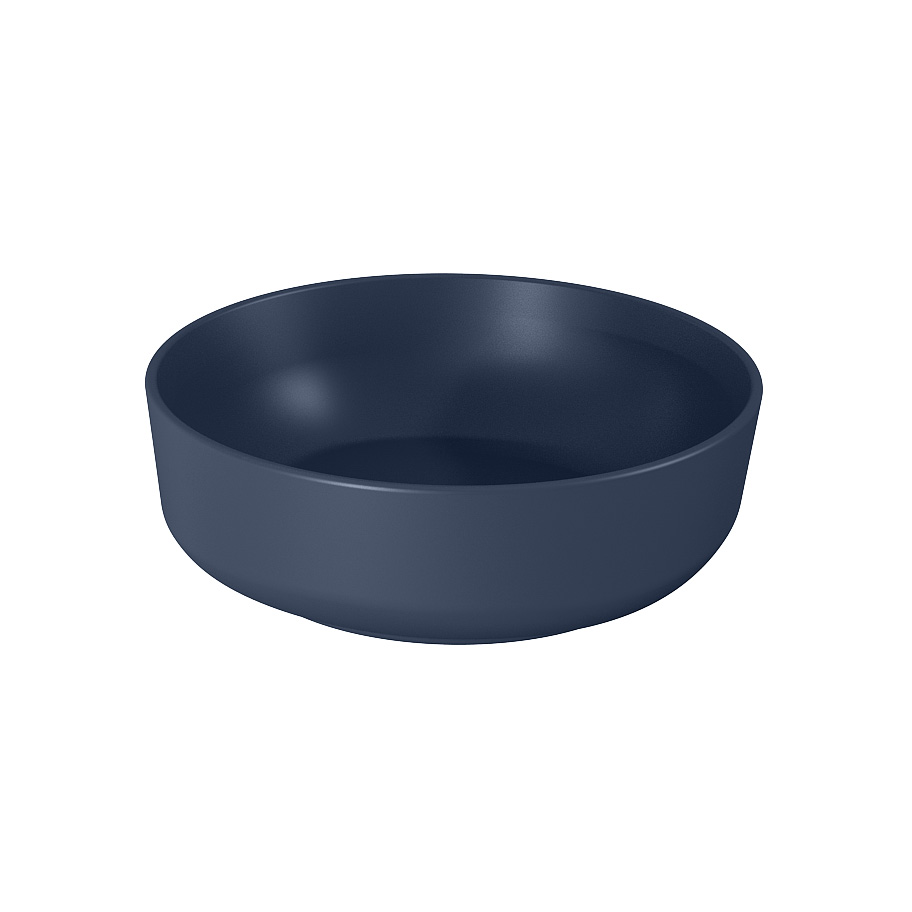 420mm Round Countertop Basin — Matt Navy