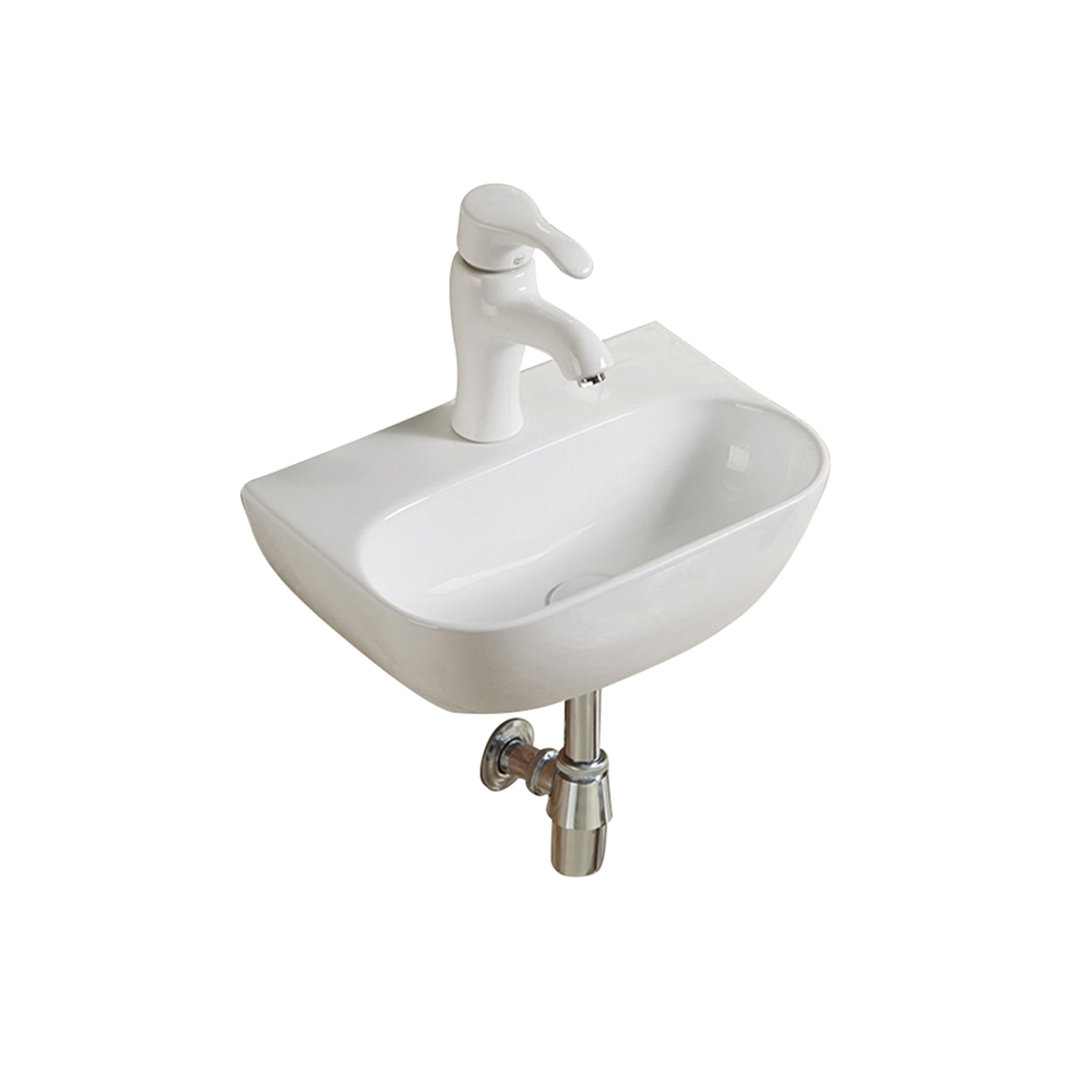 415mm Wall Hung Cloakroom Basin – White
