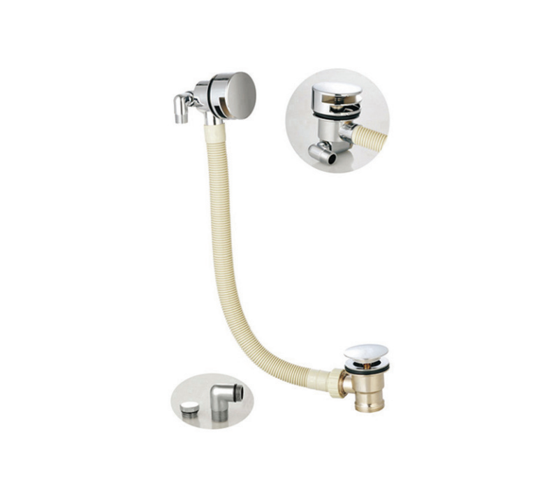 Slimline Bath Filler — 650 mm with Click-Clack Waste collection artwork