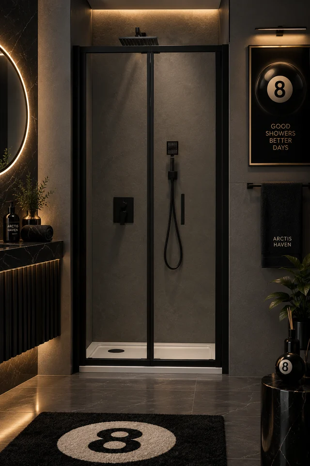 Black 8 Bi-Fold Door collection artwork