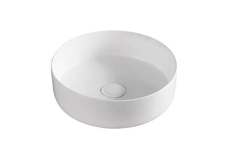 360mm Round Countertop Basin – White